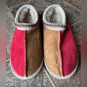 UGG Tasman Mashup Slip On Slippers- Red, Tan, Yellow, Men’s Size 7